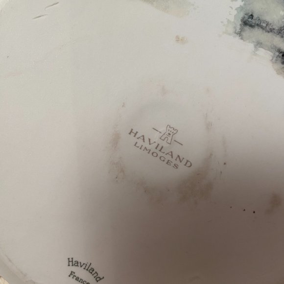 Haviland Limoges Porcelain Shalimar Chamber Candlestick Red Gold Trim, France - Picture 7 of 10